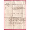 MARQUE 64 PAU ROUGE EN MANUSCRIT 1817 TEXTE LE DIRECTEUR DES CONTRIBUTIONS DIRECTS POUR PARIS LETTRE