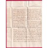 MARQUE 64 PAU ROUGE EN MANUSCRIT 1817 TEXTE LE DIRECTEUR DES CONTRIBUTIONS DIRECTS POUR PARIS LETTRE