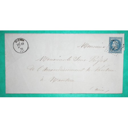 N°29 GC 608 BRENOD AIN POUR NANTUA 1870