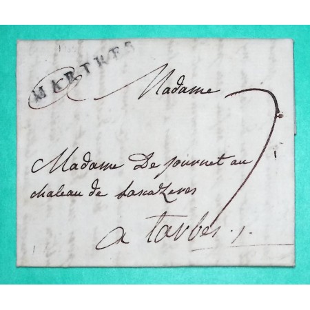 MARQUE MARTRES TOLOSANE HAUTE GARONNE POUR TARBES HAUTES PYRENEES LN N°2 1784
