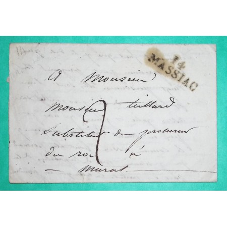 MARQUE 14 MASSIAC CANTAL POUR MURAT 32x11.5 1825