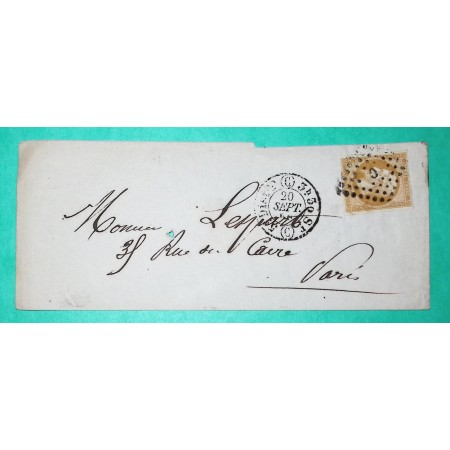 N°13A TB CACHET DISTRIBUTION PARIS BUREAU C CORRESPONDANCE LOCALE