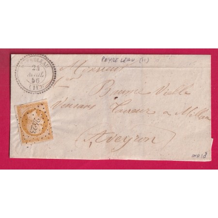 N°13 PC 2423 PEYRELEAU AVEYRON CAD TYPE 22 INDICE 18 POUR MILLAU