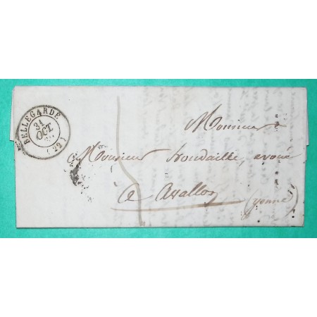 CAD TYPE 15A BELLEGARDE EN MARCHE CREUSE POUR AVALLON YONNE 1839