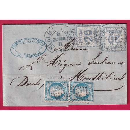 MIXTE ALSACE LORRAINE N°6 X2 FER CHEVAL MULHOUSE HAUT RHIN N°37 X2 PC DU GC BELFORT MONTBLLIARD DOUBS