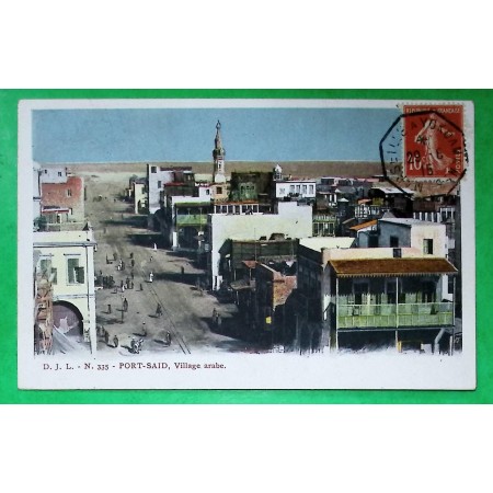 N°138 SEMEUSE MARITIME LIGNE MARSEILLE A YOKOHAMA N°3 CARTE POSTALE DEPART PORT SAÏD EGYPTE 1915