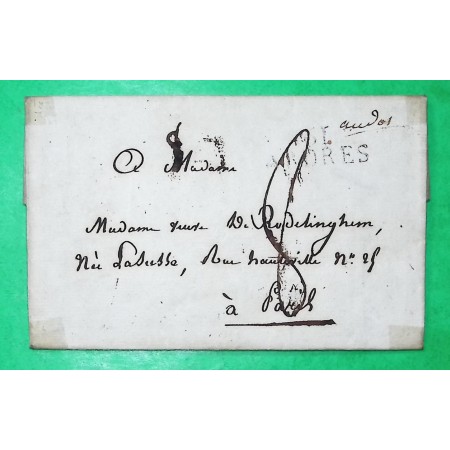 MARQUE 61 ARDRES PAS DE CALAIS POUR PARIS 31x12 1820