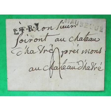 MARQUE MAUBEUGE NORD POUR CHATEAU D'HAVRE MONS BELGIQUE LFR1 LN N°15