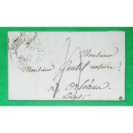 CAD TYPE 13 LES BATIGNOLLES PARIS SEINE POUR ORLEANS LOIRET 1840