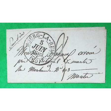 CAD TYPE 13 BOURG LA REINE SEINE POUR MANTES SEINE ET OISE 1834