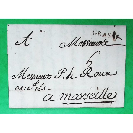 MARQUE GRASSE ALPES MARITIMES POUR MARSEILLE BOUCHES DU RHONE LN N°2 1760