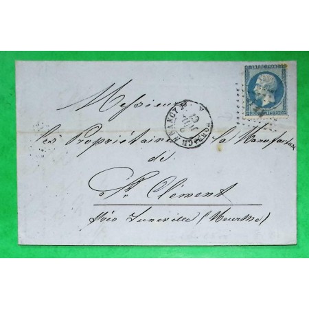 N°22 AMBULANT DE NUIT FORBACH A NANCY 2° POUR ST CLEMENT MEURTHE ET MOSELLE 1867
