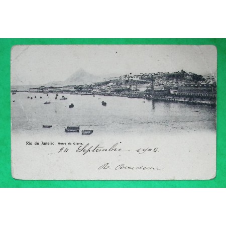 N°124 MOUCHON RETOUCHE MARITIME CARTE POSTALE RIO DE JANEIRO BRESIL POUR REVEL HAUTE GARONNE 1902