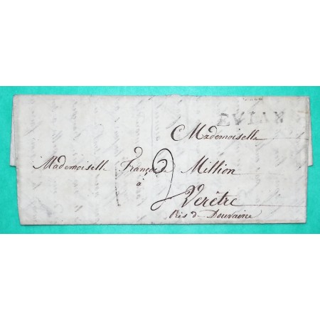 MARQUE SARDE EVIAN HAUTE SAVOIE DEPART NEUVECELLE POUR VEREITRE 1847