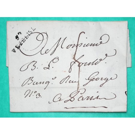 MARQUE 52 VEZELISE MEURTHE POUR PARIS PERIODE REVOLUTIONNAIRE 29x9 1802