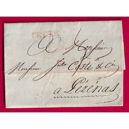 MARQUE CETTE HERAULT 1791 POUR PEZENAS