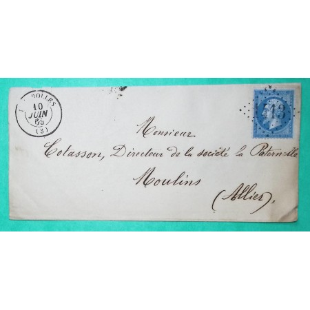 N°22 GC 1413 ESCUROLLES ALLIER POUR MOULINS 1865