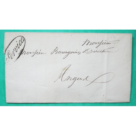 MARQUE SERVICE ADMINISTRATION EXPLOITATION GENERALE DES MESSAGERIES NOTRE DAME DES VICTOIRE PARIS 1834