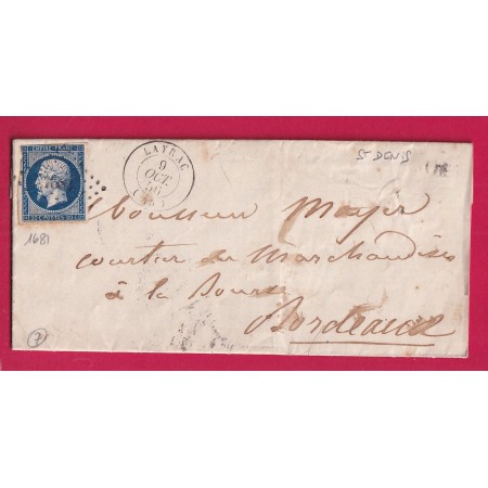 N°14 PC 1681 LAYRAC LOT ET GARONNE OR ST DENIS POUR BORDEAUX 1856