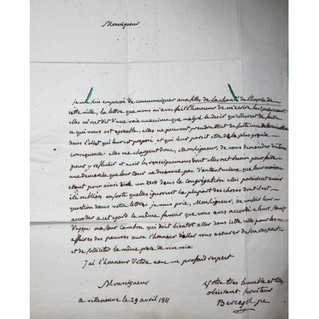 MARQUE P45P VILLENEUVE SUR LOT LOT ET GARONNE PORT PAYE POUR AGEN 36x8 1811