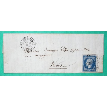 N°14 BDF PC 3842 CHATILLON SUR MARNE POUR REIMS 1860