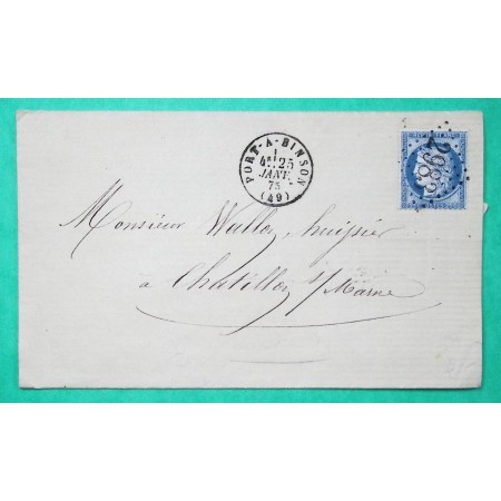 N°60C GC 2983 PORT A BINSON MARNE POUR CHATILLON SUR MARNE 1875