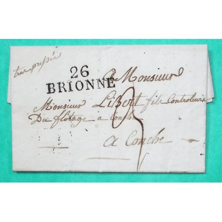 MARQUE 26 BRIONNE EURE POUR CONCHES 32x12 1826