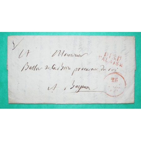 MARQUE P13P FALAISE ROUGE CALVADOS PORT PAYE POUR BAYEUX 25x9 1829