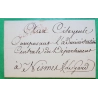 MARQUE SERVICE DES POSTES ROUGE PARIS AVEC CACHET D'ARRIVEE SPECIAL A NIMES GARD VERSO LETTRE COVER FRANCE