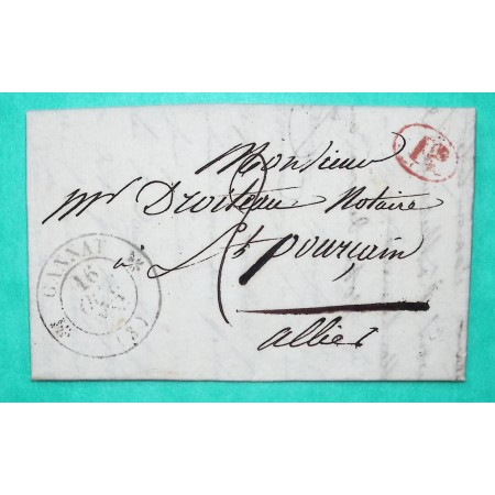 CAD TYPE 12 GANNAT ALLIER DECIME RURAL VICQ POUR ST POURCAIN 1832