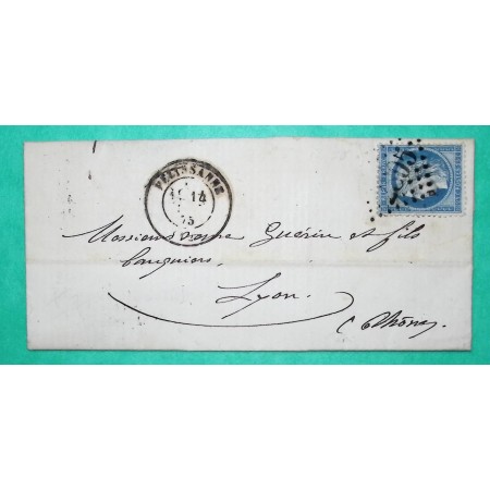 N°60C GC 2805 PELISSANNE BOUCHES DU RHONE POUR LYON RHONE 1875