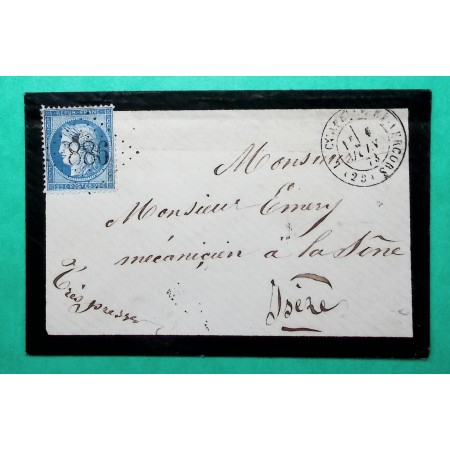 N°60A GC 886 LA CHAPELLE EN VERCORS DROME POUR LA SONE ISERE 1873