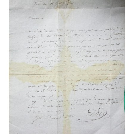 MARQUE 53 VOID MEUSE POUR DOCELLES VOSGES 17x9 1811