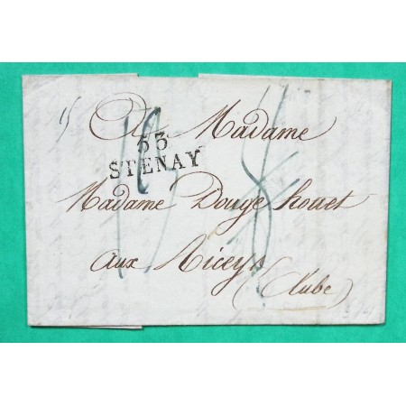 MARQUE 53 STENAY MEUSE POUR LES RICEYS AUBE 29x12