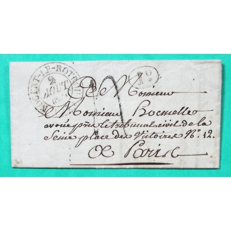 CAD TYPE 13 NOGENT LE ROTROU EURE ET LOIR DECIME RURAL CETON ORNE POUR PARIS 1831