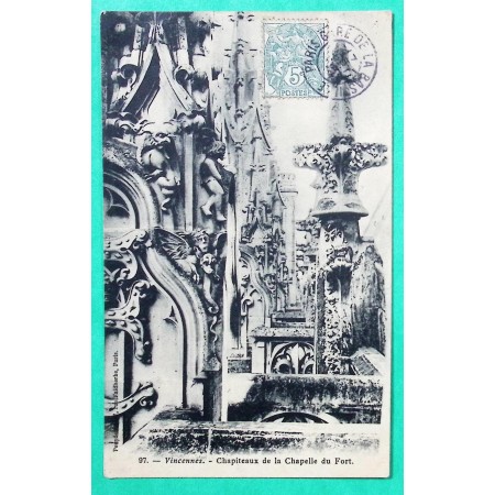 N°111 BLANC CAD PARIS GARE DE LA BASTILLE CARTE POSTALE POUR CEPOY LOIRET