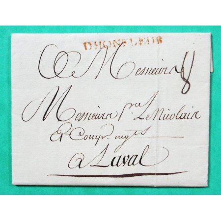 MARQUE HONFLEUR CALVADOS ROUGE POUR LAVAL MAYENNE LN N°2 1766