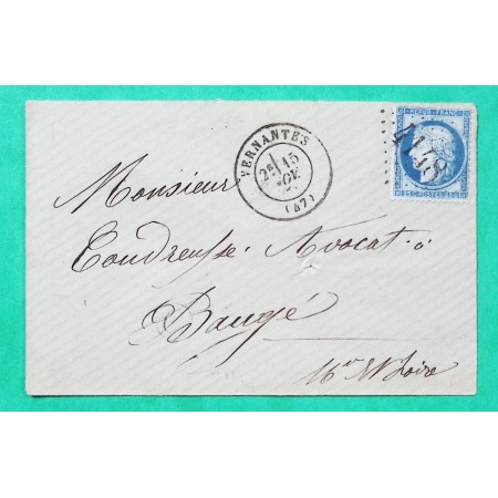 N°60A GC 4148 VERNANTES MAINE ET LOIRE POUR BAUGE 1873