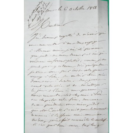 N°14 PC 2955 SURESNES SEINE POUR LIZY SUR OURCQ SEINE ET MARNE 1858