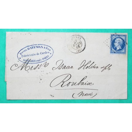 N°22 GC 187 ASNIERES SEINE POUR ROUBAIX NORD 1868