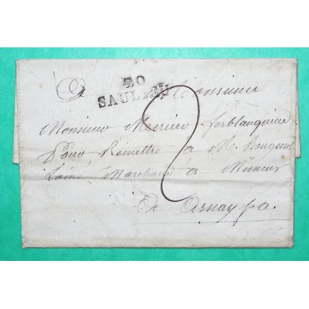 MARQUE 20 SAULIEU COTE D'OR POUR ARNAY LE DUC 28x10