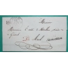 CAD TYPE 12 GIMONT GERS PP PORT PAYE + CURSIVE 31 SAMATAN POUR AUCH 1844 LETTRE COVER FRANCE