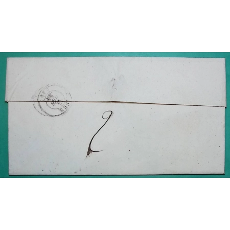 CAD TYPE 12 GIMONT GERS PP PORT PAYE + CURSIVE 31 SAMATAN POUR AUCH 1844 LETTRE COVER FRANCE