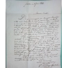CAD TYPE 12 GIMONT GERS PP PORT PAYE + CURSIVE 31 SAMATAN POUR AUCH 1844 LETTRE COVER FRANCE
