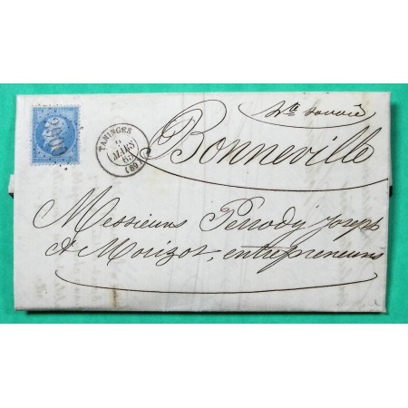 N°22 GC 3900 TANINGES HAUTE SAVOIE POUR BONNEVILLE 1865