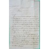CURSIVE 62 LES BAINS DU MONT DORE PUY DE DOME + CAD TYPE 13 CLERMONT FERRAND POUR LYON 1842