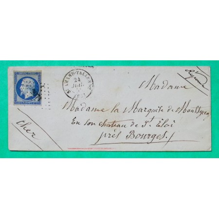 N°14 PC 2971 ST AMAND TALLENDE PUY DE DOME POUR BOURGES CHER 1855