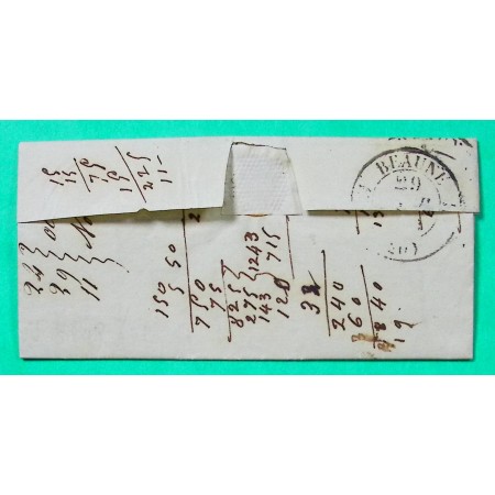 CAD TYPE 12 ARDRES PAS DE CALAIS DECIME RURAL AUTINGUES POUR MEURSAULT COTE D'OR 1833