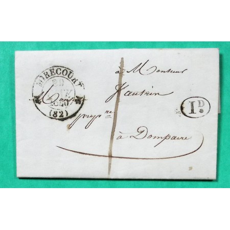 CAD TYPE 12 MIRECOURT VOSGES DECIME RURAL TAXE LOCAL 1 POUR DOMPAIRE 1840
