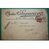 N°138 SEMEUSE ENVELOPPE PUB TARIF IMPRIME 2ème ECHELON CYCLES SUPERIOR LYON RHONE POUR CRUSEILLES 1911 COVER FRANCE